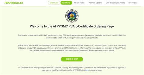 How to Order PSA E.